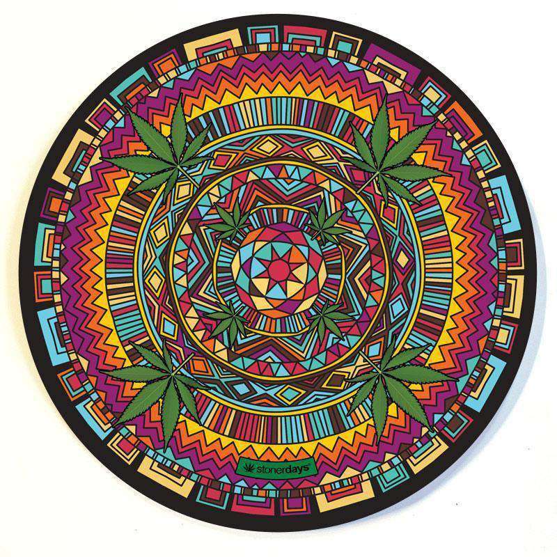 Daily High Club Aztec Pattern Stonerdays Round Dab Mats