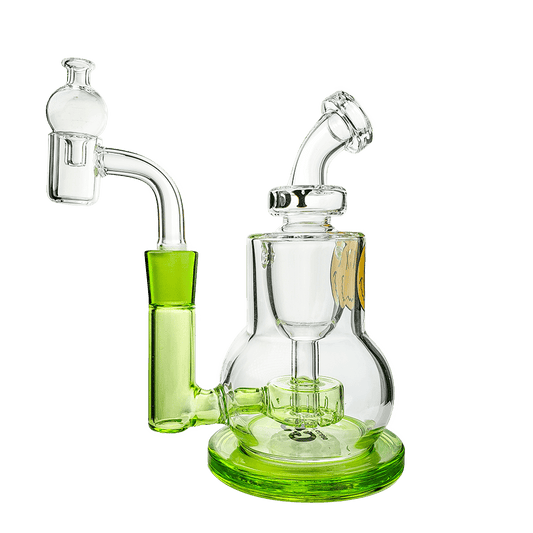 Goody Glass Dab Rig Slime Green The Chief Mini Rig  4-Piece Kit