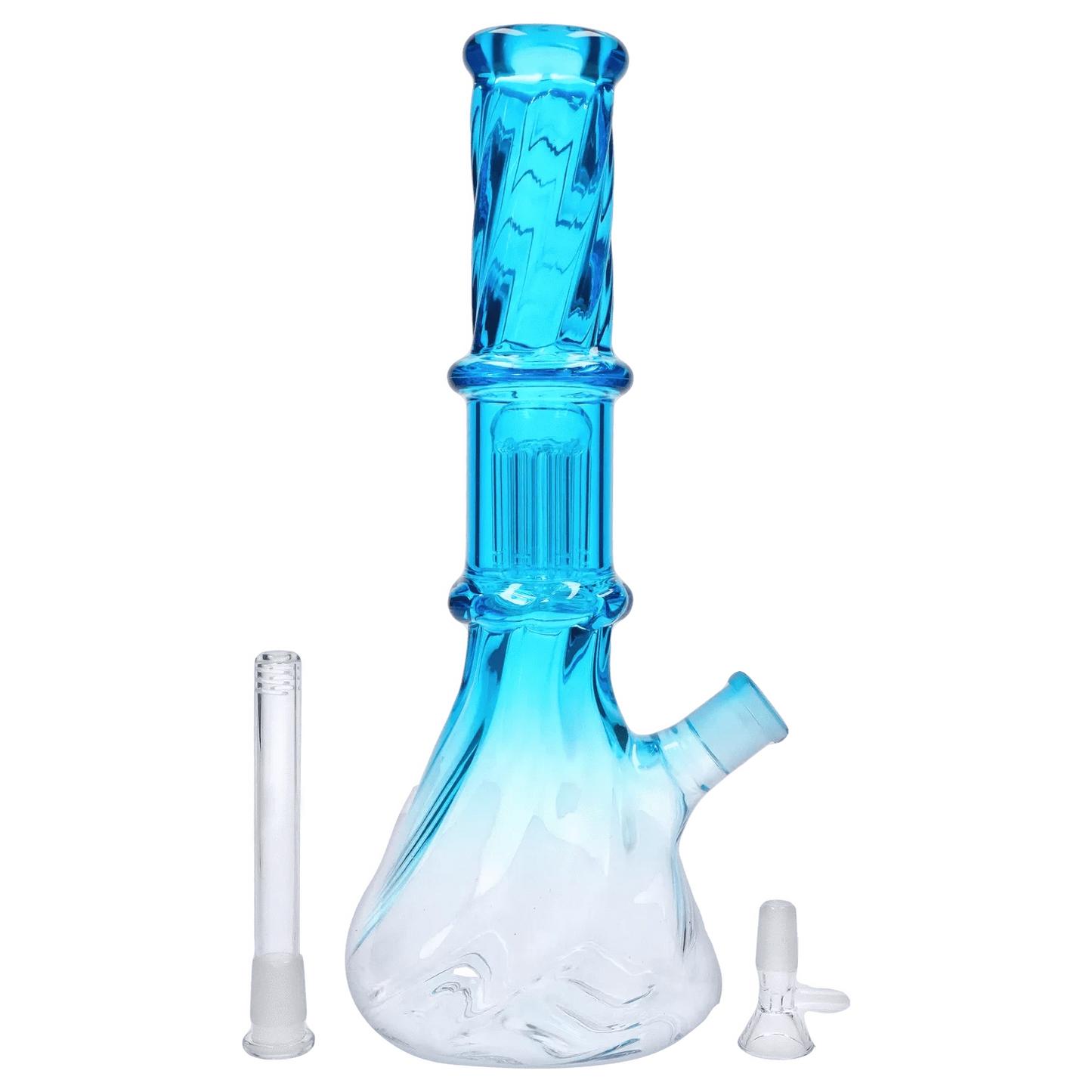 DHC Twisted Neon Beaker with Tree Perc