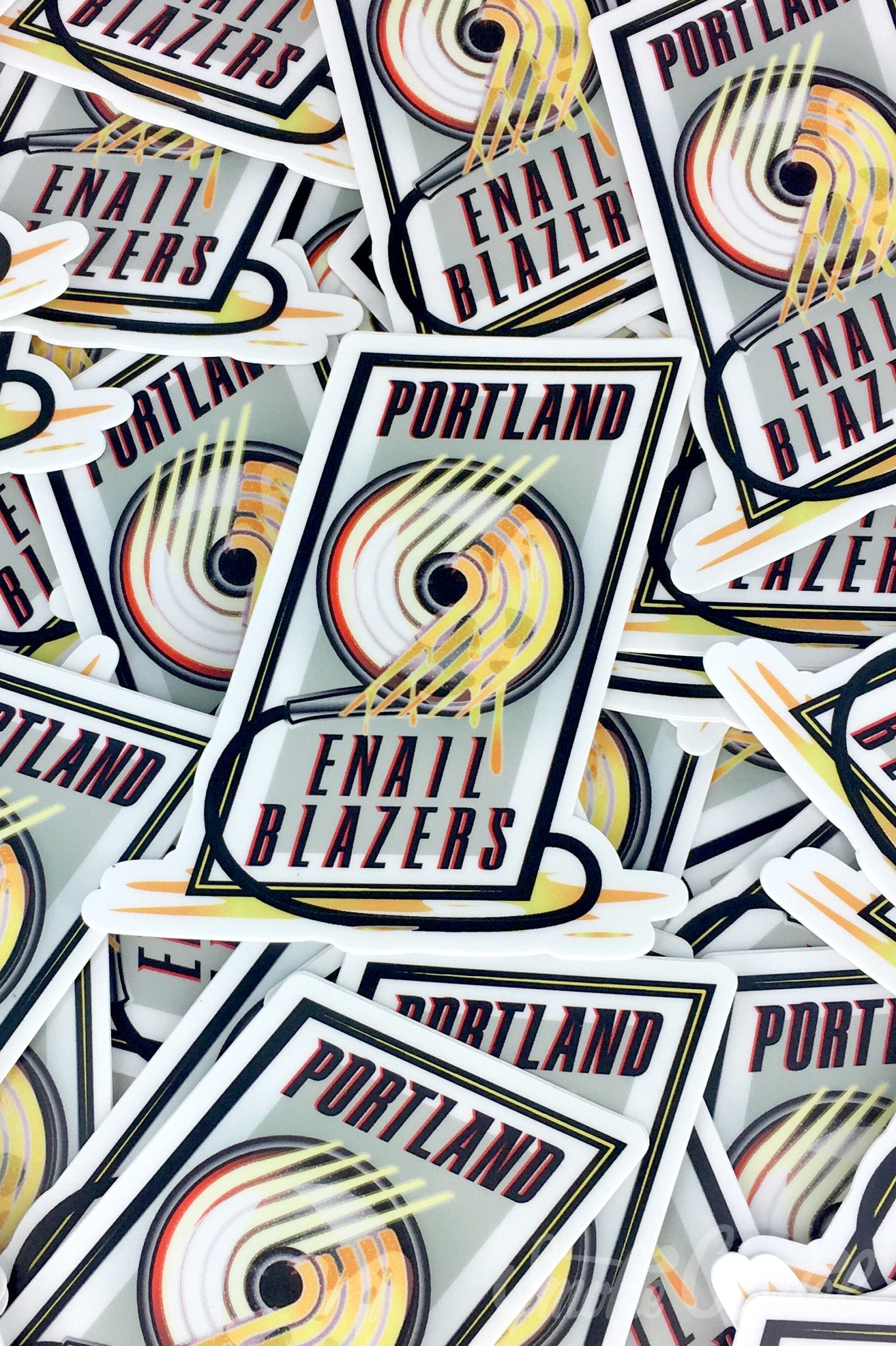 ErrlyBird Basketball Sticker - Portland E-Nail Blazers