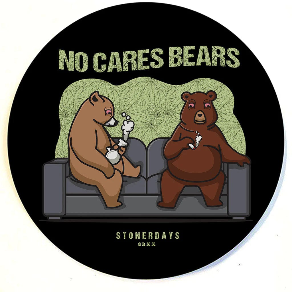StonerDays No Cares Bears Stonerdays Round Dab Mats