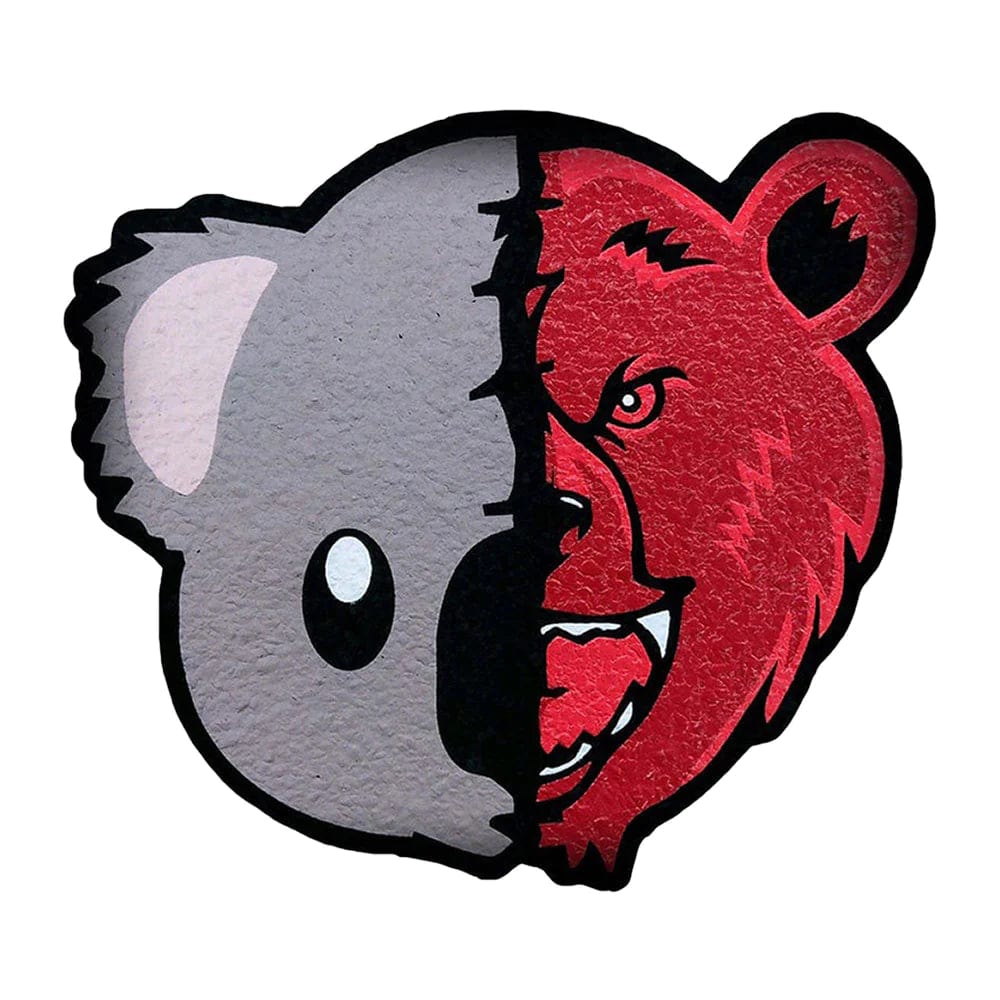 Bear Quartz Dab Mat Koala Puffs Bear Quartz x moodmats Dab Mat - Bear Candy Red / 8"