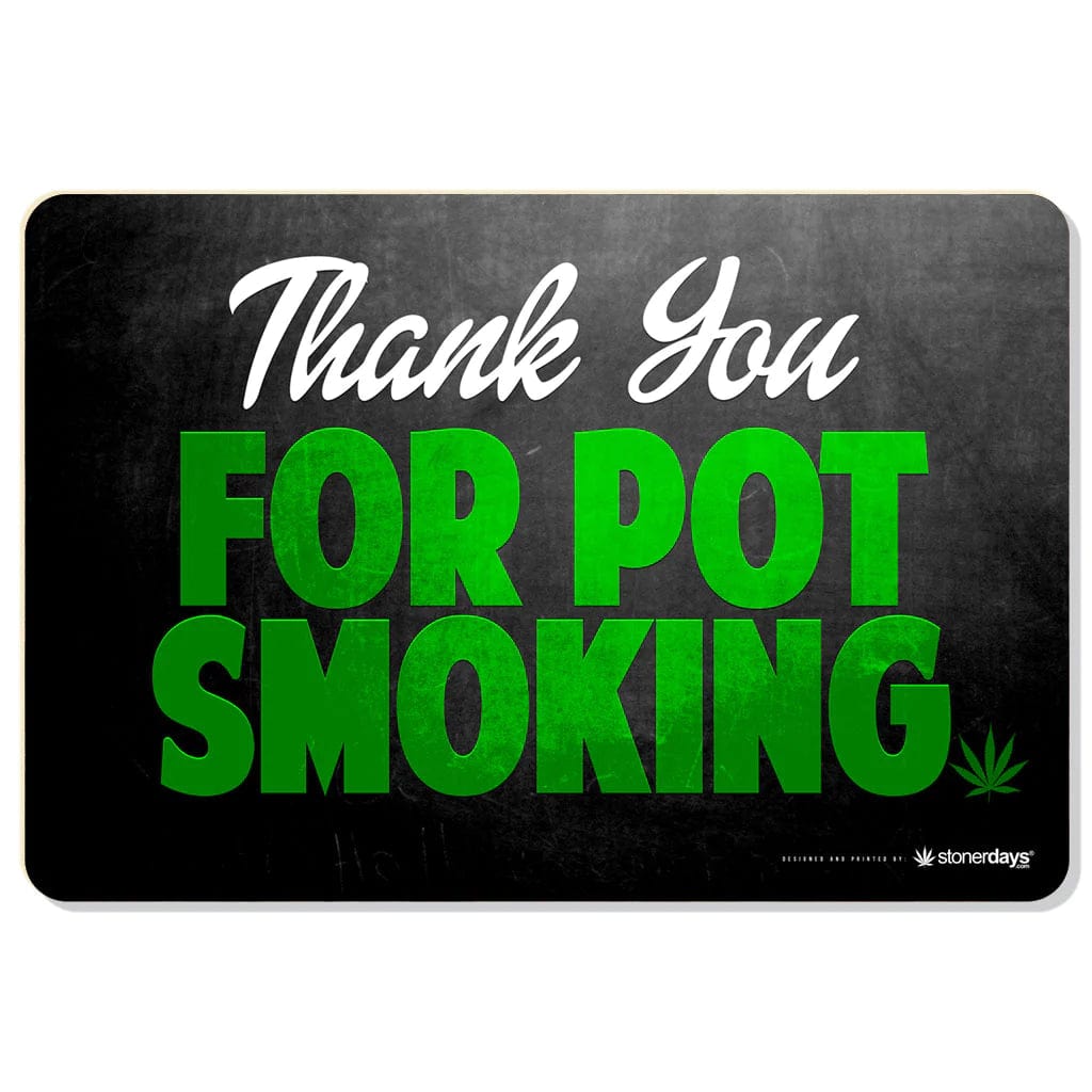 Daily High Club Thank You For Pot Smoking Stonerdays Rectangular Dab Mats