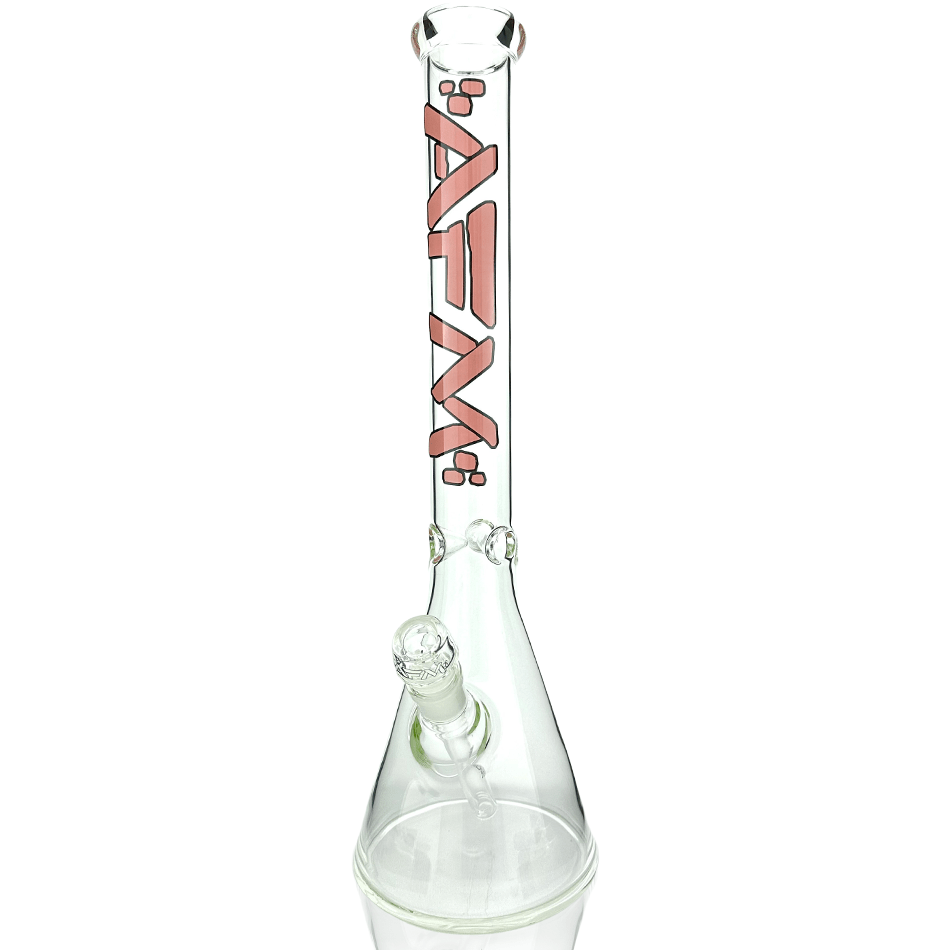 AFM Smoke Bong Pink 18" AFM Clear Beaker Bong and Ash Catcher Set