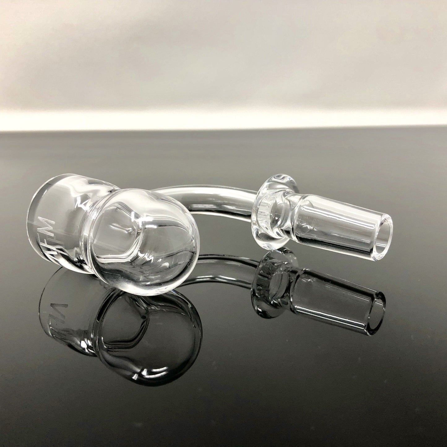 AFM Smoke Quartz Banger 3mm X 25mm AFM Splash Guard Round Bottom Quartz Banger