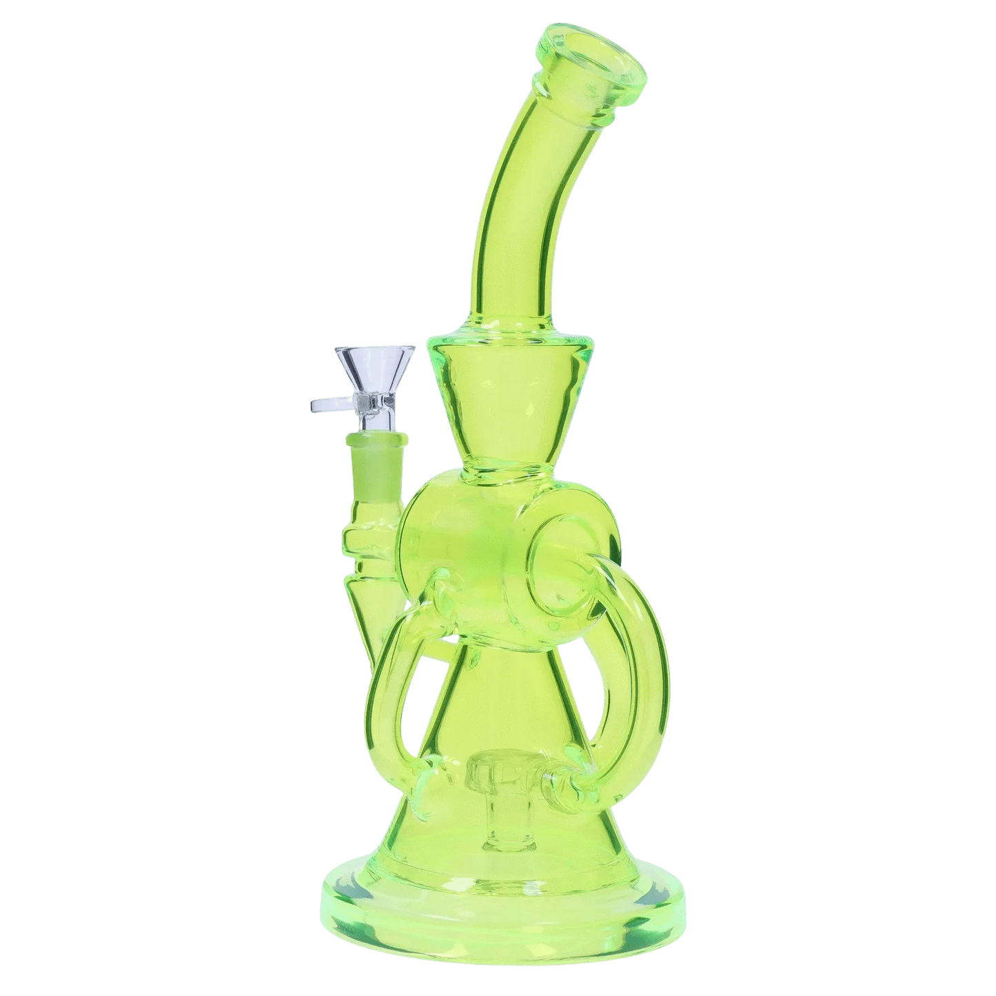 AshnCloud Bong Neon Beaker with Showerhead Percolator and Thick Base Water Pipe