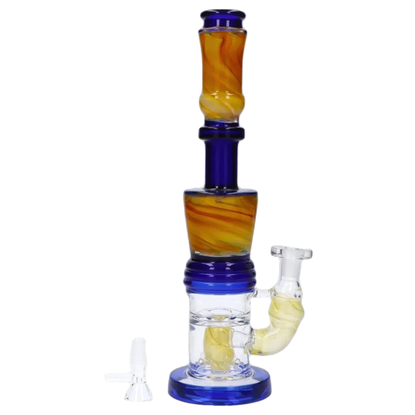 Daily High Club Bong Galaxy Color Water Pipe with Showerhead Perc - 11 in
