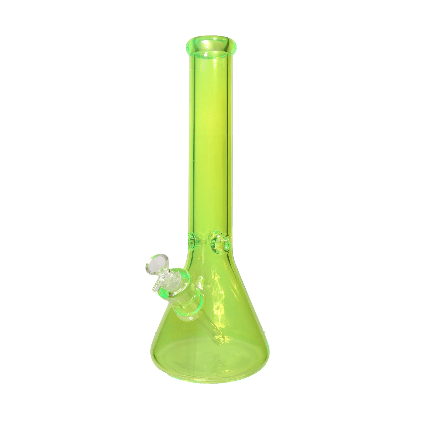 Daily High Club Bong Green Neon Beaker with Ice Pinch Water Pipe