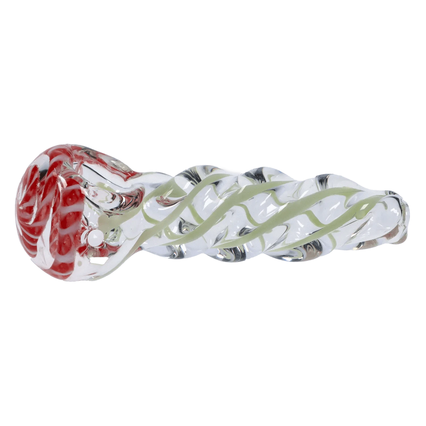 Daily High Club Handpipe 3-inch Glass Ribbed Twist Hand Pipe