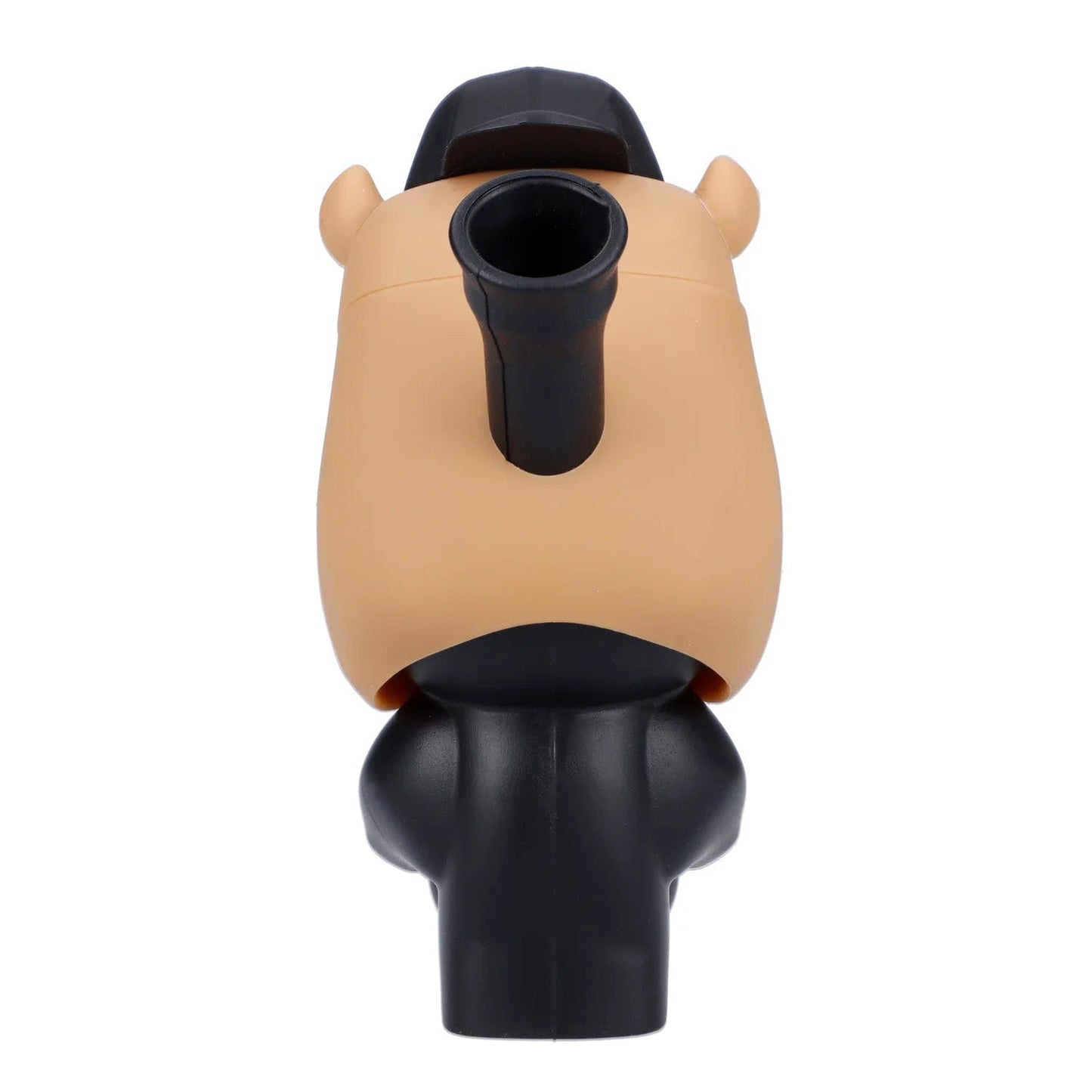 Front view of the "No Cap-ybara" Smoking Box, showcasing its compact size and smooth, rounded design against a plain white backdrop.