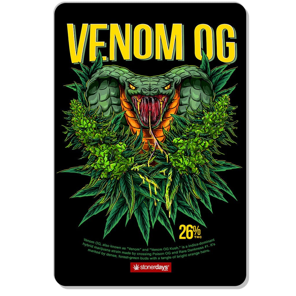 The Stonerdays Rectangular Dab Mats display a vibrant snake design over a dark background with bold lettering.
