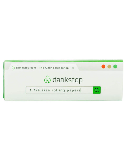 DankStop rolling papers Single Pack 1-1/4" Unbleached Rolling Papers w/ Tips