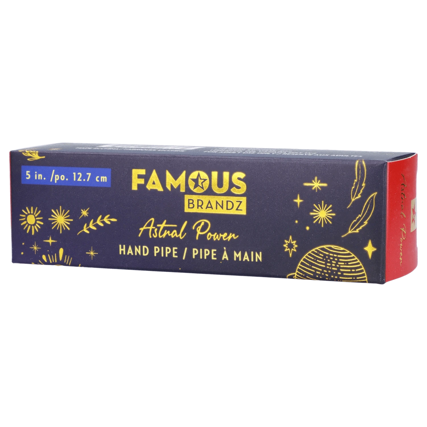 Famous Design Hand Pipe Astral Power Crystal Hand Pipe - Black - 5"