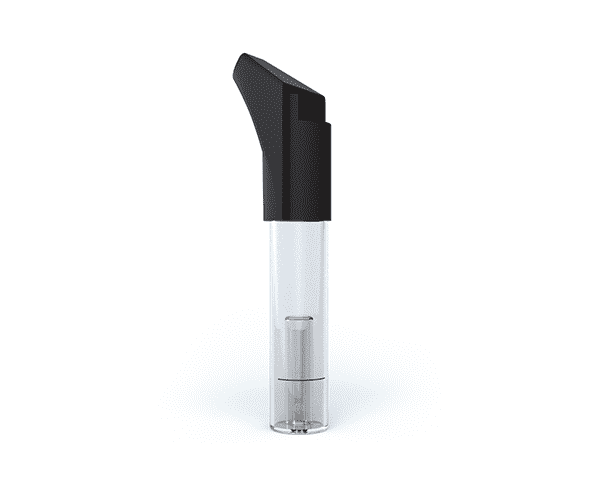 Front view of the G Pen Roam Glass Hydrotube, displaying its clear glass construction and simple cylindrical shape.