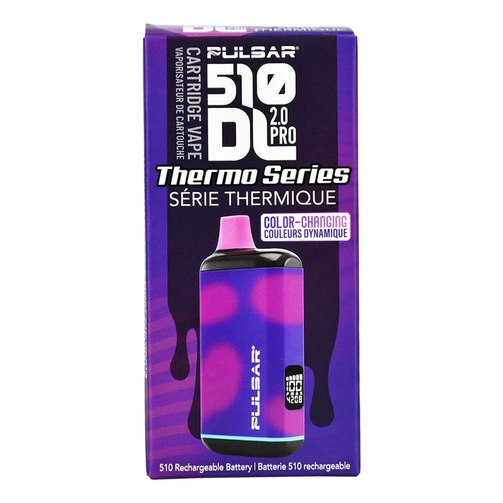 Front view of the Pulsar 510 DL 2.0 Pro VV Vape Bar with visible branding against a dark background.