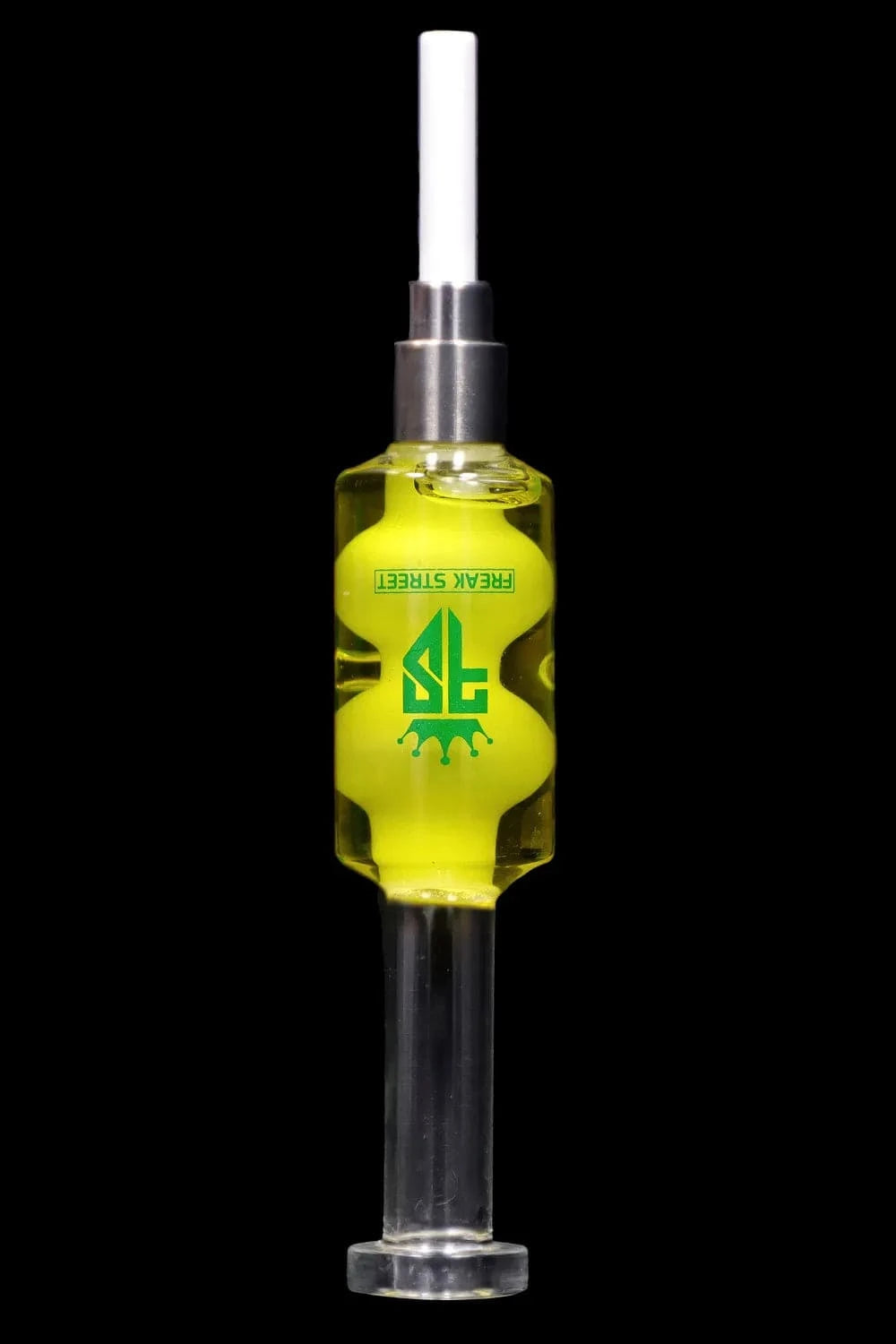 Freak Street Nectar Collector yellow Freak Street Glycerin Nectar Collector w Ceramic Screw Tip - 14mm