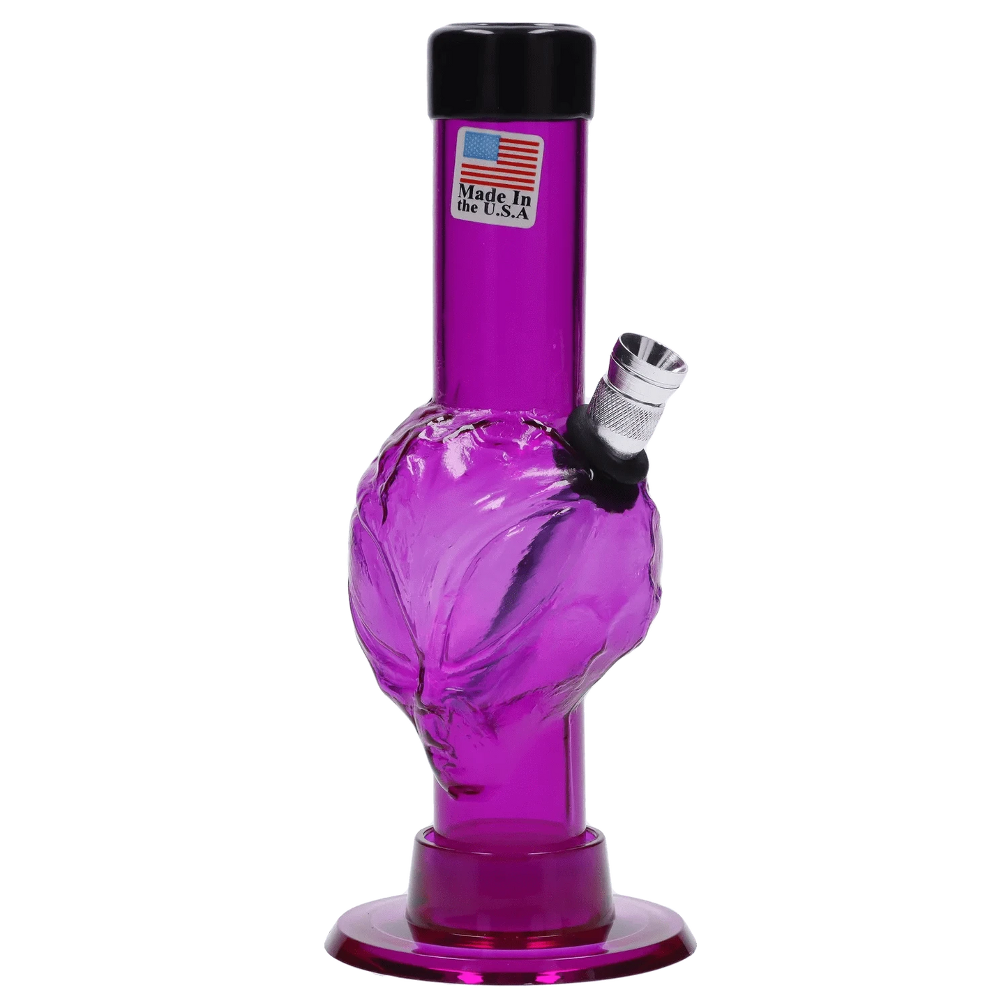 JM Plastic Water Pipe JM Plastics Mini Alien Base Acrylic Water Pipe - 6 in.
