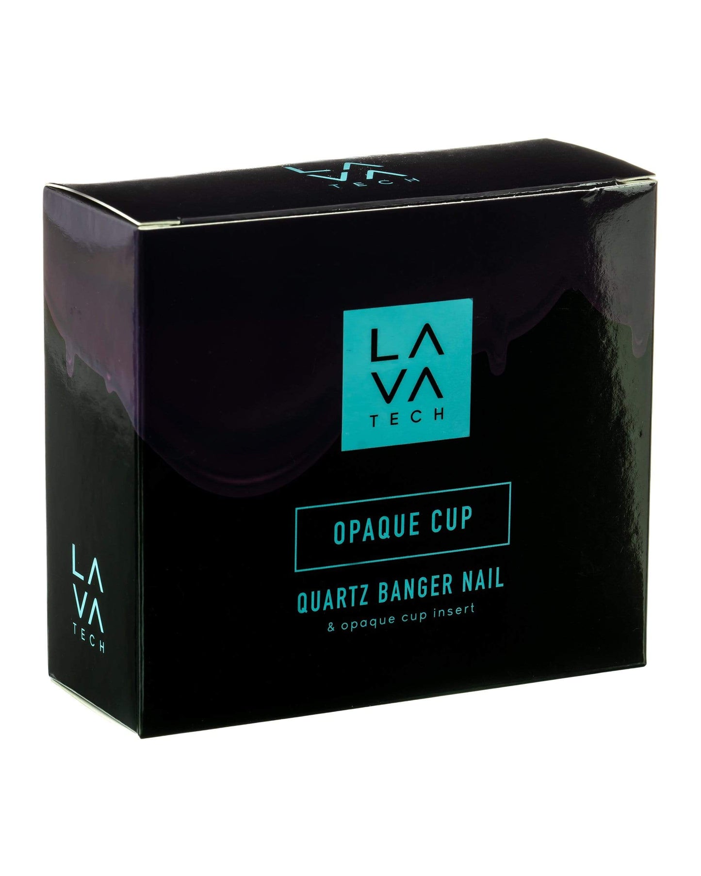 A close-up shot of the Polished Banger Nail with Opaque Cup Insert, showcasing its glossy finish and dark-colored insert.