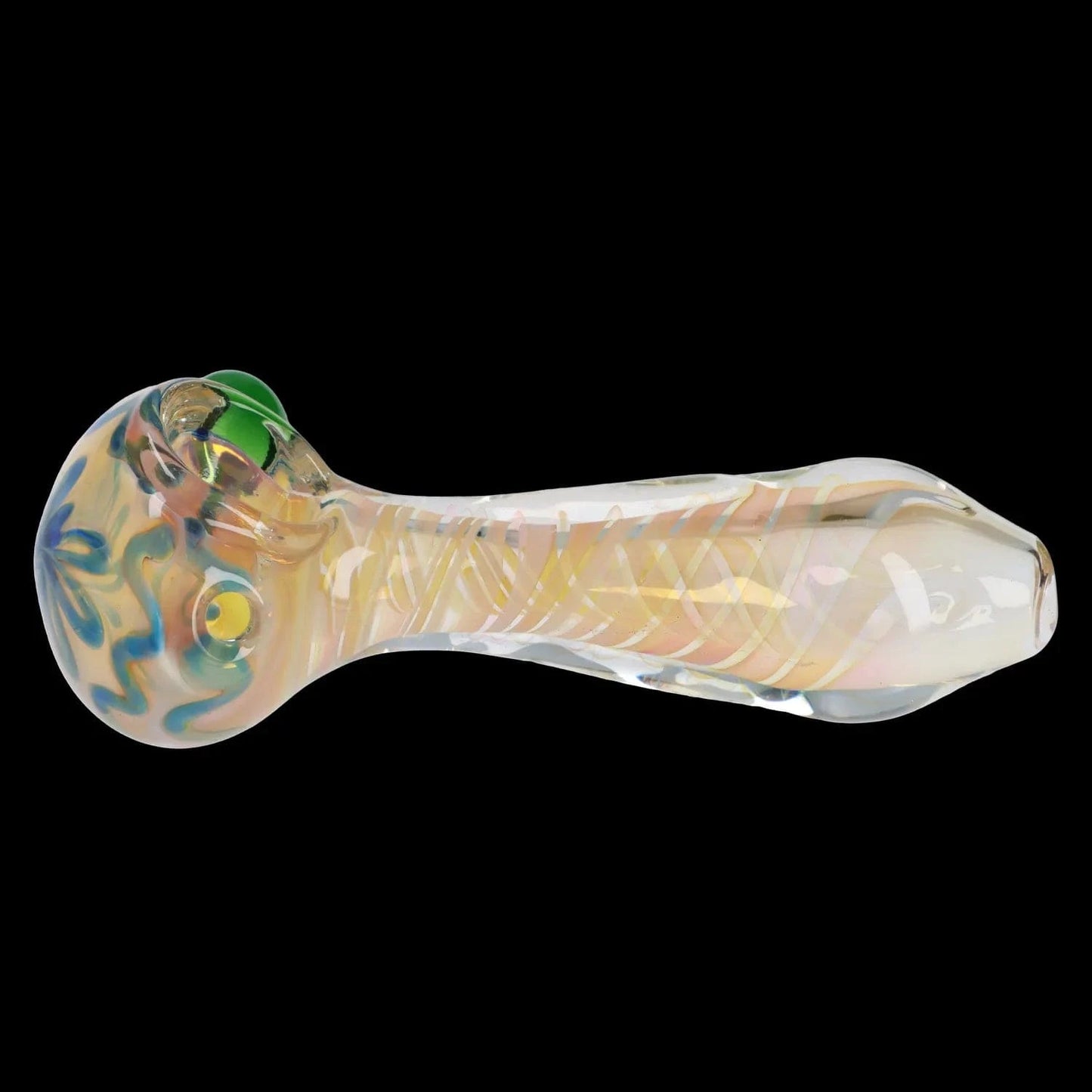 Daily High Club Handpipe Gold Twisty Spoon Pipe - 5 in.