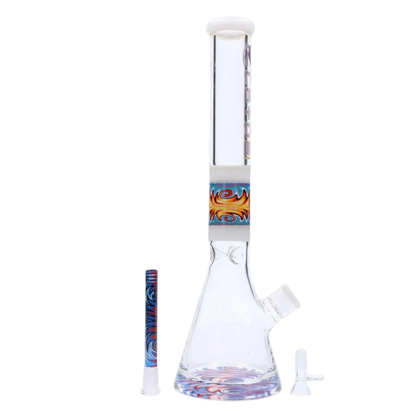 Daily High Club Waterpipe - Herb 9mm Wig Wag Water Pipe - 18 in.