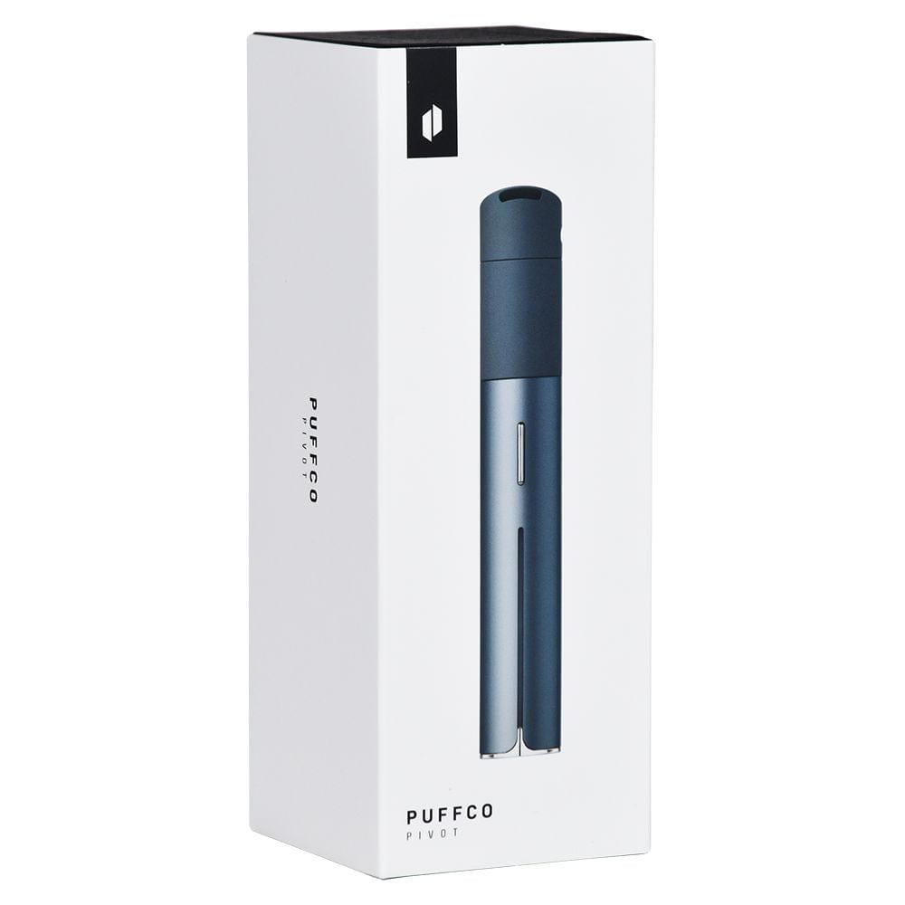 Front view of the Puffco Pivot Concentrate Vaporizer, a sleek, black pen-style device against a plain white background.