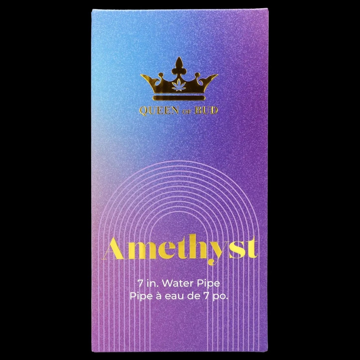 Queen of Bud Dab Rig Amethyst QOB Amethyst Dab Rig - 7 in.