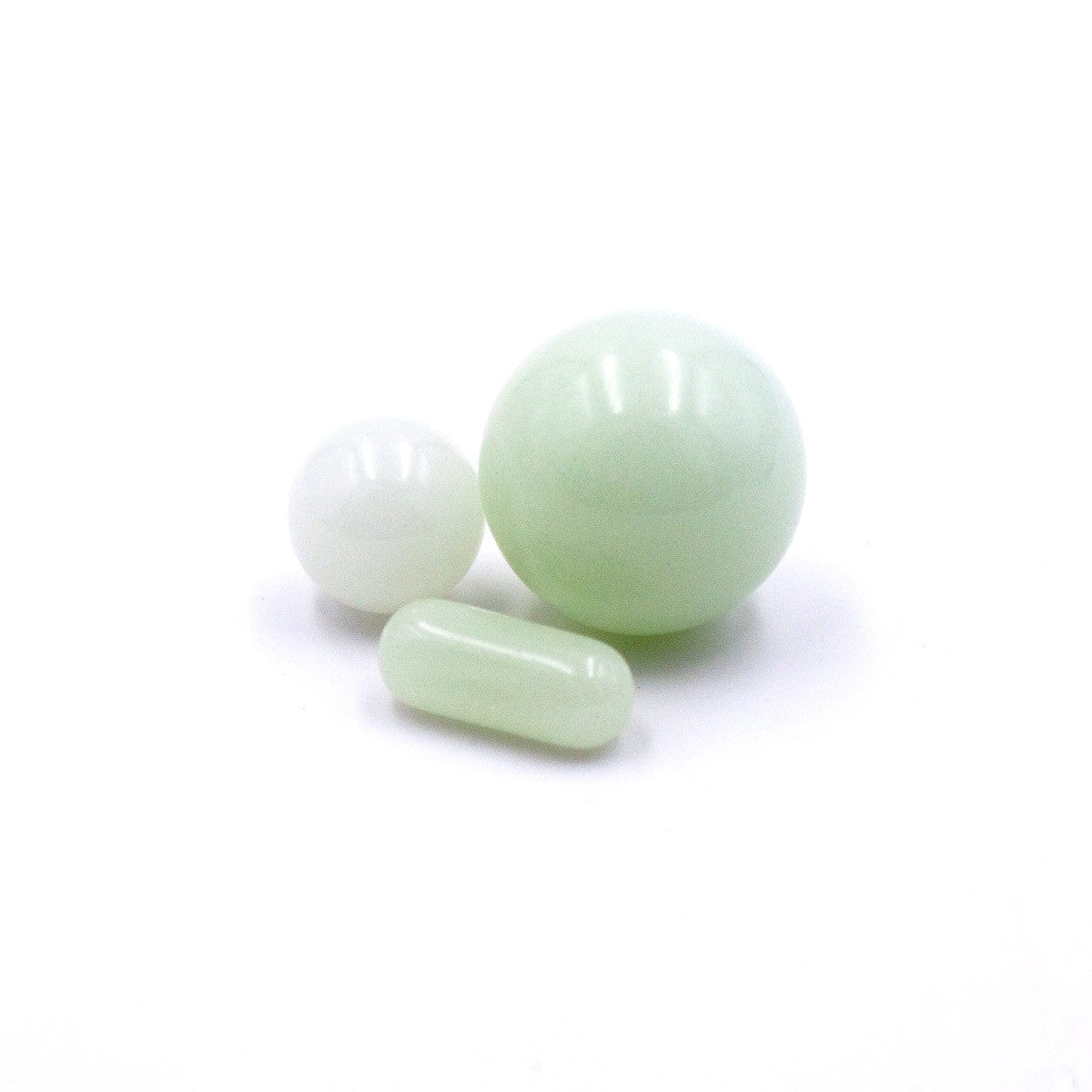 Front view of the Glow in The Dark Glass Terp Slurper Set, showing a small, clear glass piece against a plain white background.