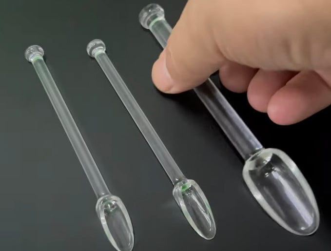 The Stash Shack Smoking Accessory Glass Scoop and Tamp Tool