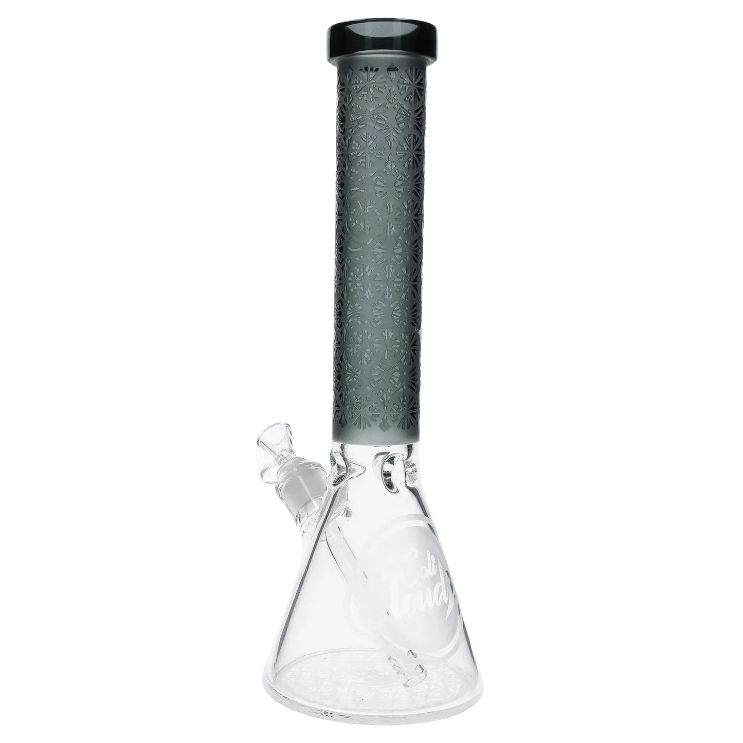 Daily High Club Patterned Printed w/ Coloured Tube Beaker - Black - 14 in.