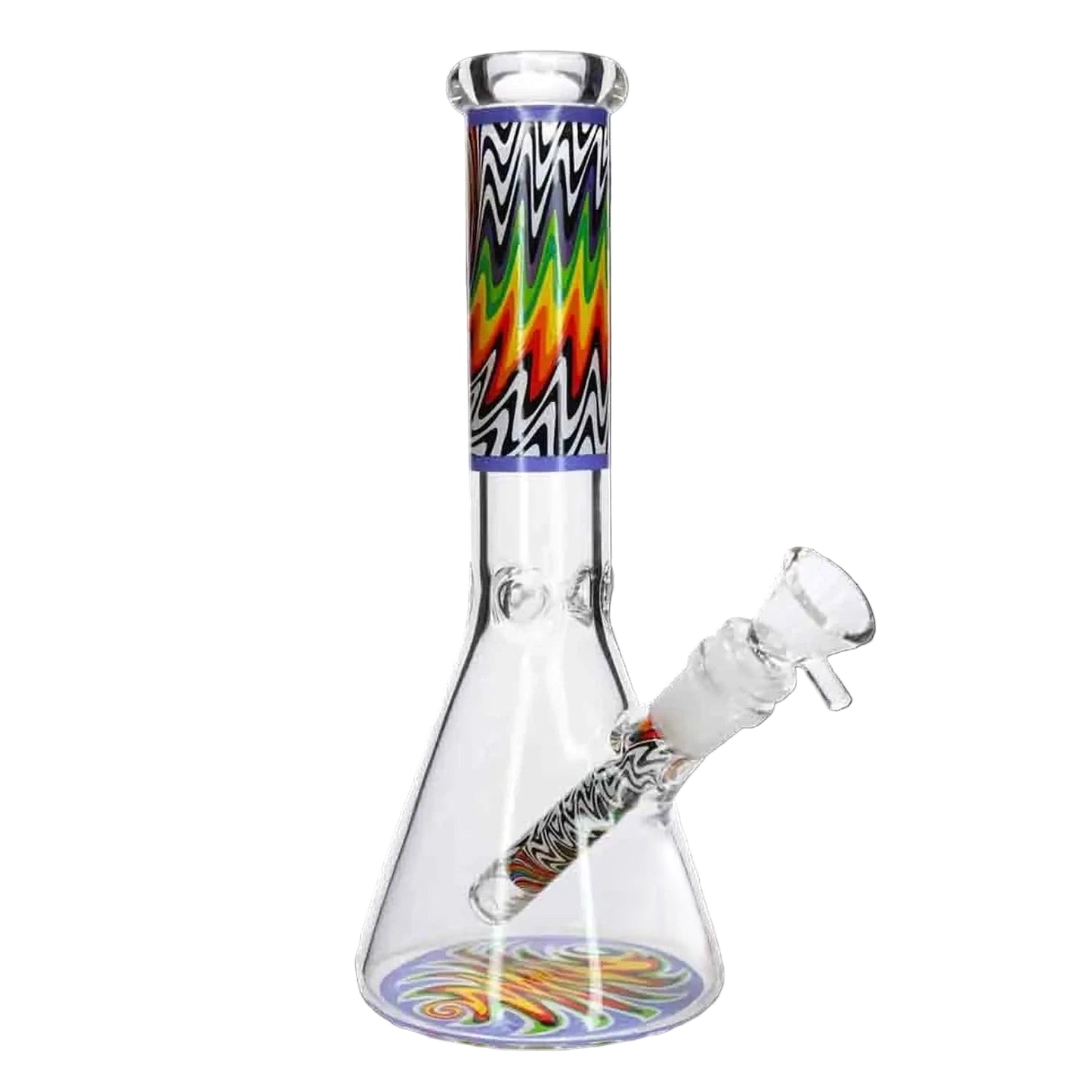 Valiant Distribution Water Pipe DHC Wig Wag Beaker Water Pipe - 10 in.