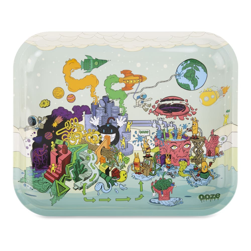 Ooze Rolling Mats and Trays Imaginarium Rolling Tray - Metal - Large