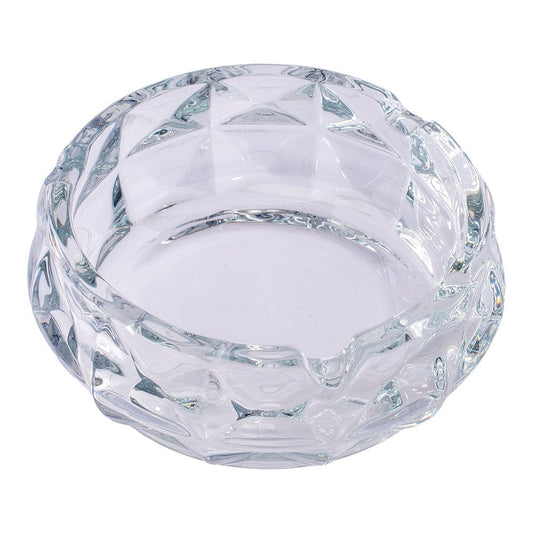 Fujima Ashtray Fujima Exquisite Faceted Glass Ashtray - Crystal Clear / 5"
