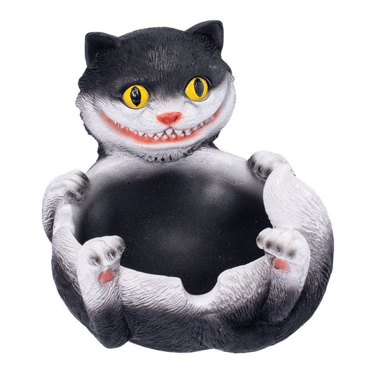 Fujima Ashtray Trippy Tuxedo Cat Polystone Ashtray