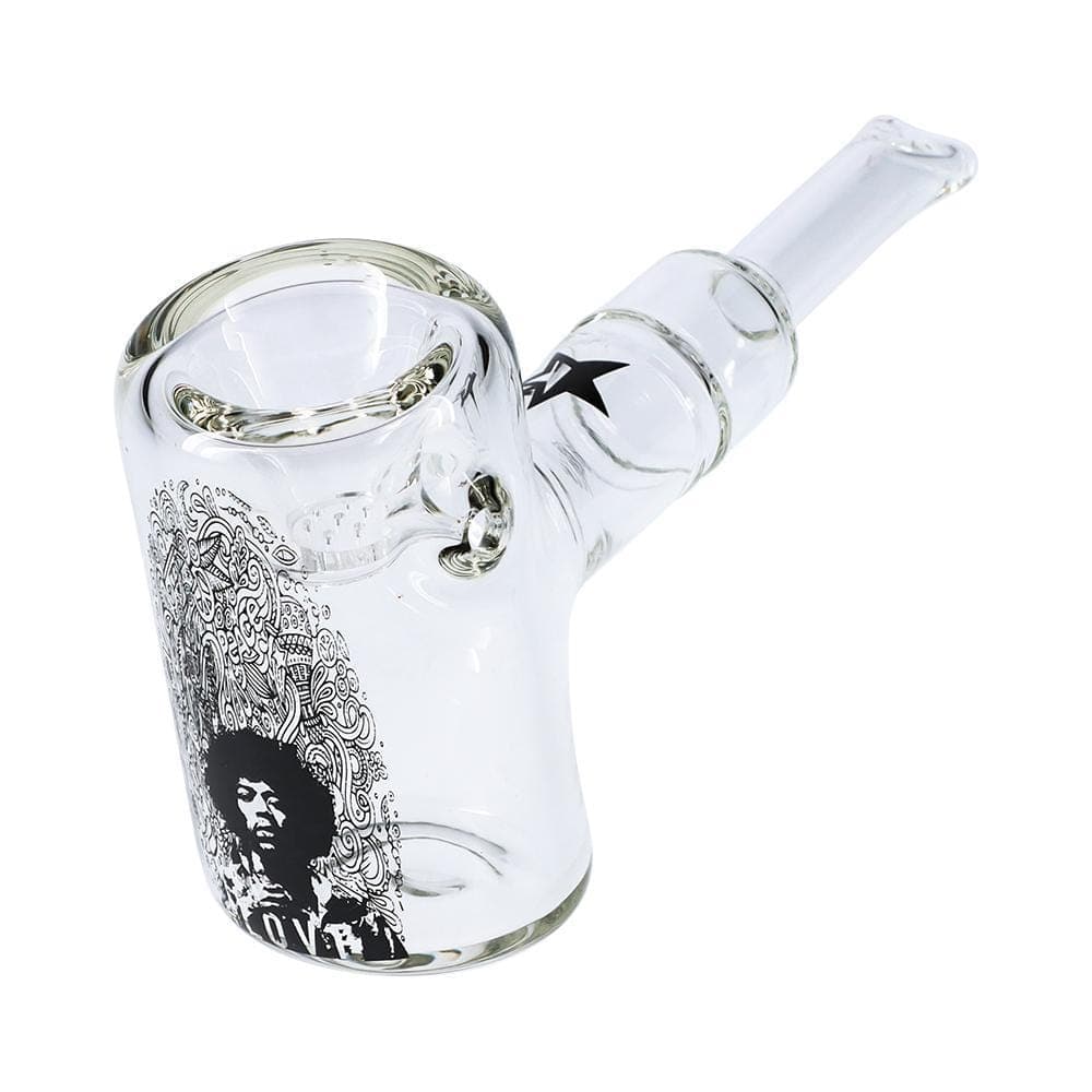 Diamond Glass® - 6 Sherlock Glass Hand Pipe - Amber/Black -SmokeDay