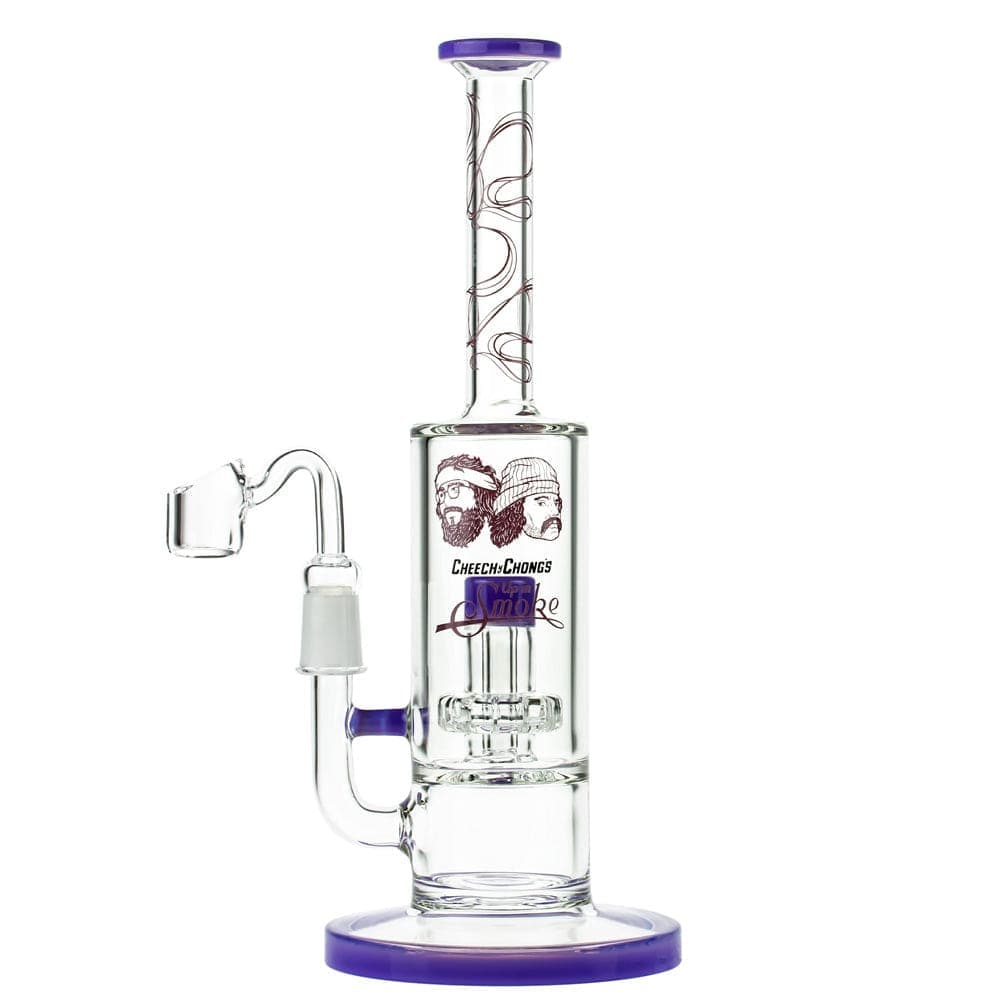 Cheech and Chong Up in Smoke Dab Rig Milky Purple Great Dane 10" Dab Rig