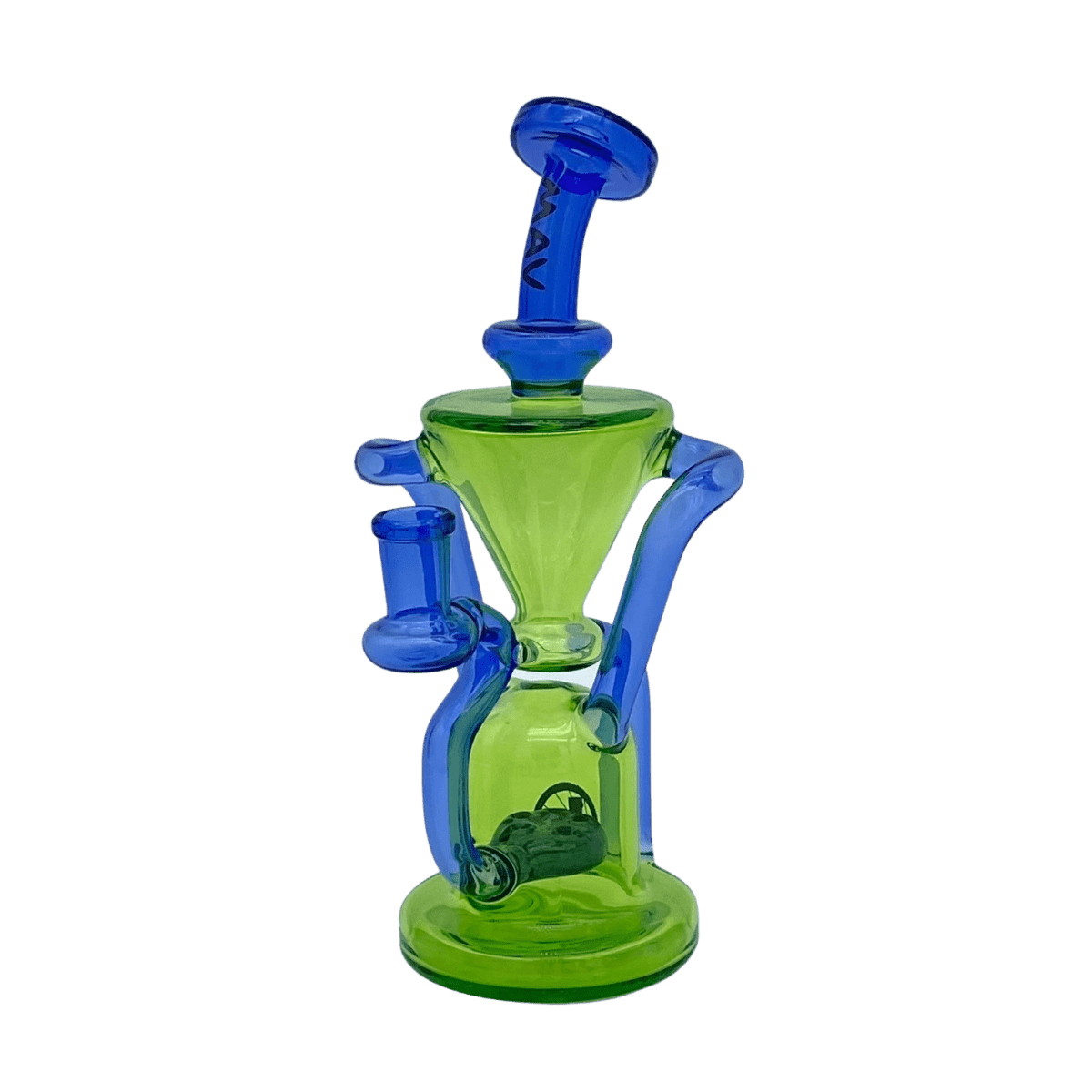 MAV Glass Dab Rig blue and ooze The Humboldt Recycler