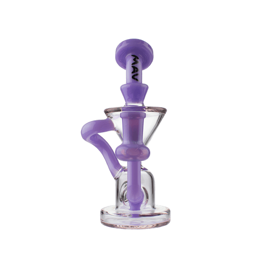 MAV Glass Dab Rig Purple Milk and Purple The Humboldt Mini Recycler