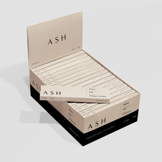 ASH Rolling Paper Rolling Papers | King | Organic | Box