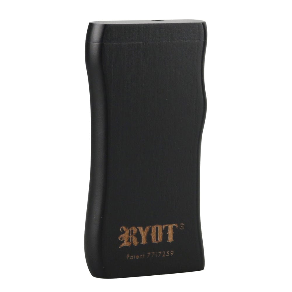 Gift Guru Hand Pipe Black RYOT Wooden Magnetic Dugout Taster Box