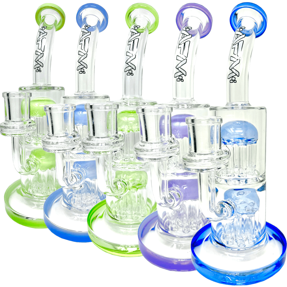 AFM Smoke Bong The Double Charge Rig - 9"