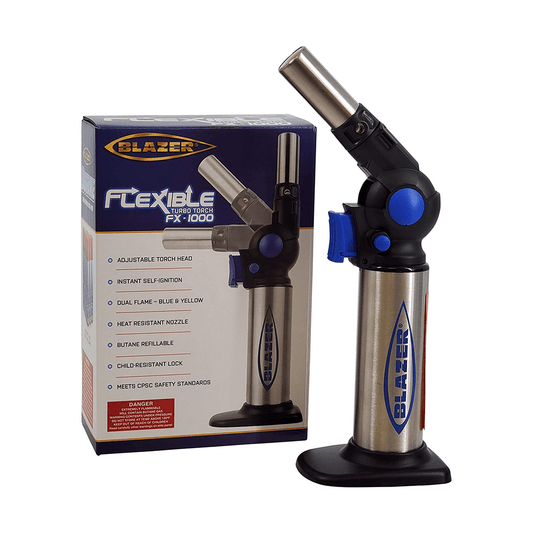 Blazer Lighter Blue Flexible Turbo Torch FX-1000