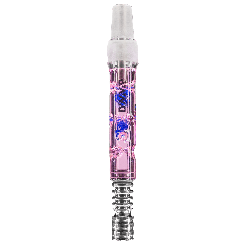 Front view of the BB6| a tall glass piece with a unique ribbed design and clear finish.