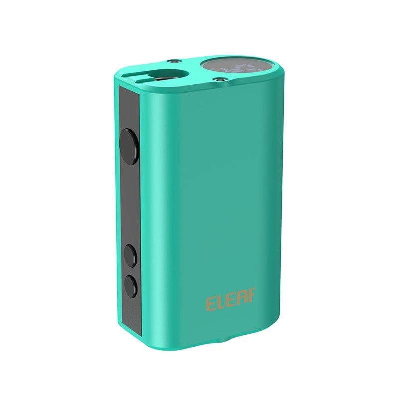 Front view of the Mini iStick 20W Variable Voltage Digital Mod Battery, showing its compact size and sleek, dark gray finish.