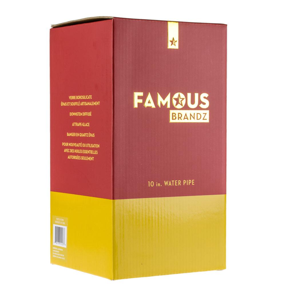 Front view of the Surrender 10" Straight Dab Rig, a clear glass piece with a simple, cylindrical shape.