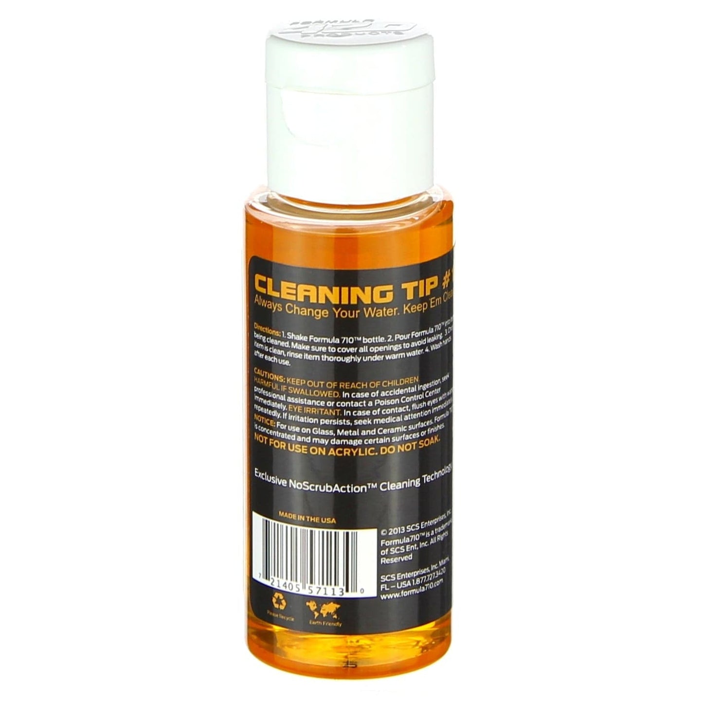 Front view of the Formula 710 Cleaner 2oz Bottle with text-heavy label, set against a plain background.