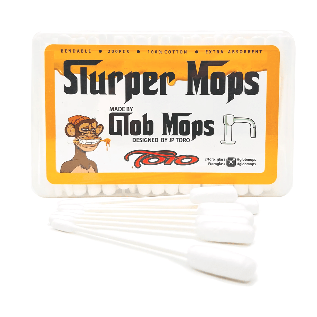 Front view of the Glob Mops Slurper Mops, showing the branded text on a clean white background.