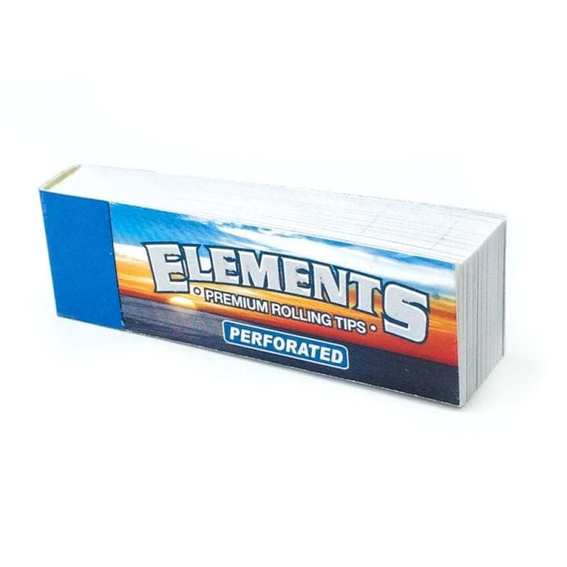 A stack of Elements Chlorine-Free Rolling Tips is shown in a slightly angled, close-up view against a plain white background.