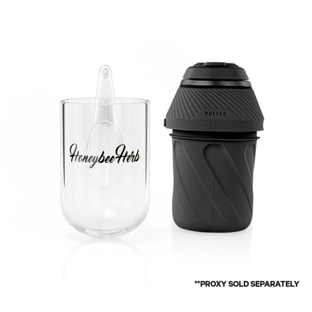 Front view of the Puff Proxy Crystal Classic Pipe, showcasing its smooth, rounded design against a plain white background.