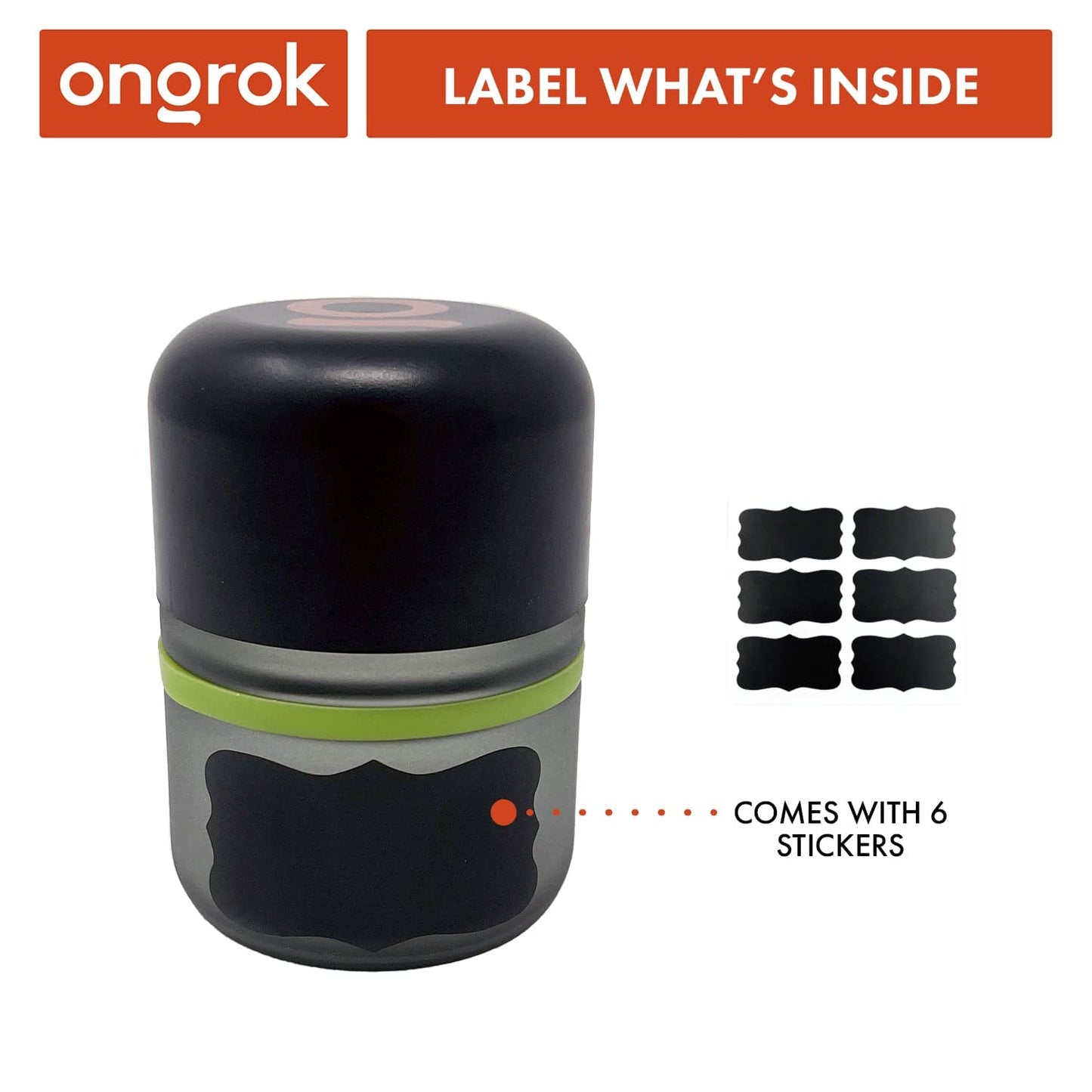 ONGROK USA 80ml Child Resistant Jar | 6 Pack