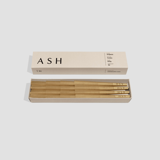 ASH Rolling Paper Pre-rolled Cones | Organic | 32 count